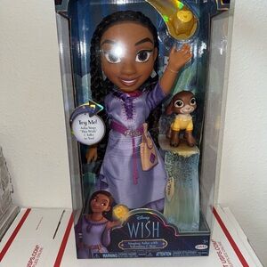 Licensed Disney Wish Asha Doll with Valentino & Star